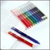 Stylos gel Stylos gel Pilot Frixion Series 10Color Suit Lfbk23Ef Stylo effaçable Couleur Presse Contrôle de la température Encre Étudiant Papeterie1 Dr Dhiuh