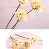 Decorative Flowers Dried Camellia Real Bouquet For Interior Cute Home Rustic Wedding Decor Centre De Table Mariage