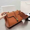 Shoulder Bag Designer Handbag Woman Bags Vintage Women Shoppers Leather Designers Handbags Tote Female Crossbody Shoulder-strap Wide Soft Wild Purses 220413