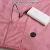 Couvertures Couverture électrique Timing automatique Chauffage rapide sans fil Polyester Hiver Corps de chauffage plus épais Coussin chauffant USB pour temps froid