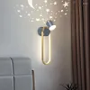 Wall Lamps Modern Crystal Marble Frosting Dorm Room Decor Smart Bed Korean Sconce Lighting