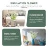 Decoratieve bloemen Daisy Artificial Fake Bouquet Faux Daisies Chamomile Silk Gerbera stengels Flower Outdoor Floral Lifelike Arrangement