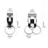 Porte-clés 1Pc en acier inoxydable porte-clés pince de sécurité sur ceinture robuste porte-clés accessoires