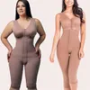 Women's Shapers Postpartum Full Body Shaper Removable Bra With Snap Closure Shapewear Post Liposuction Fajas Colombianas 221102