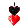 Papier Cadeau Emballage Cadeau 10Pc Grande Boîte De Mariage Créative Pour Invité Bonbons Et Sac Personnalisé Amour Coeur Diamant Boîtes Décor De Fête1 Goutte Dhe9W