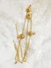 Halskette Ohrringe Set Adixyn äthiopisches Gold Haarkette Schmuck Damen 24k Farbe Afrikanisch/Eritrea/Kenia Habesha Partyzubehör