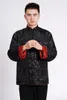 Vestes pour hommes costume Tang traditionnel pour hommes veste à manches longues chemise chinoise décontractée vêtements d'âge moyen recto verso