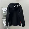 P 22ra veste sweat-shirt designer automne et hiver pull à fermeture éclair automne et hivers velours épaissi vestes coupe-vent thermiques amoureux sweat à capuche vêtements de sport décontractés