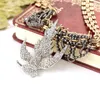 Choker Manual Gold Color Chain 2022 Fashion Jewelry Dazzling Zircon Bird Pendant Statement Necklace Euro-America