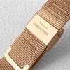 Relojes de pulsera Cagarny Relojes para mujer Top Ultra Thin Dial Gold Fashion Ladies Steel Mesh Strap Reloj de pulsera Amante Regalos Reloj