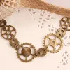 Łańcuchy steampunk naszyjniki dla kobiet biały koronkowy urok choker korek zakotwiczenie wisiorek Naszyjnik vintage gotycka biżuteria modowa