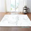 Tapis nordique salon marbre motif imprimé tapis doux flanelle anti-dérapant Table tapis chambre