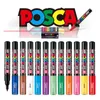 Markers 12 Color Set Uni Posca PC-1M Paint Pen Fine Bullet Tip-0.7mm POP Advertise Graffiti Manga Stationery Art Supplies 221101