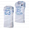 Basketbalshirts Custom NCAA North Carolina 23 Michael Blue Heritage Road Jersey Anthony Harris Armando Bacot Leaky Black Vince Carter R.J. Davis Charlie