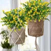 Decorative Flowers Artificial Eucalyptus Leaves Bouquet Fake For Home Decor Garden Christmas Wedding Decoration DIY Vase Bonsai Accessories