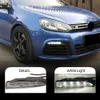 1 set pour VW Golf 6 Mk6 R20 2009 2011 2011 2012 2013 Car-Styling Car LED Bumper Bumper Light Drl Daytime Running Light Fog Lampe