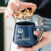 Mugs Everything Is Ready Queen's Cup With Crown Cap And Spoon Ceramic Coffee Mug Gift For Girlfriend's Wife