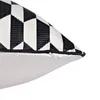 ピローダイヤモンドサテンカバーホームチェアソファ装飾四角い枕カバーの幾何学的なスローケース豪華な北欧