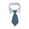 Vêtements pour chiens 8 couleurs cravate rayée pour petits et moyens chiens accessoires pour animaux de compagnie chat Po accessoires cravate décoration de vacances collier