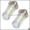 Illuminazione moto 2Pcs P15D H6M Led Moto Faro Illuminazione Dc12V Px15D Lampada frontale Fendinebbia bianco Drl Luci di marcia diurna Dhbdh