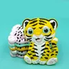 Baby Tanders Cute Tiger Animal Toing Toy Bap Free Food Grad Silicone Chew Toys Colorful Newborn Spädbarn Oral Motor Accessory