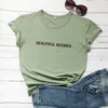 Unisex Beautiful Womens T Shirt Boobies Yellow T-shirt Hip Hop Rap Tee Women