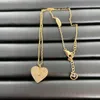 Projektanci Złoty naszyjnik Wisidant Miłość naszyjniki luksusowe bransoletki projektant bransoletki dla kobiet mody biżuterii 2211024Z
