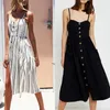 Casual Dresses Summer 2022 Boho Sexig blommig klänning vintage sundress kvinnlig strandknapp backless polka dot randiga kvinnor