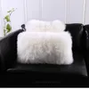 Pillow Genuine Sheepskin Fur Sofa Without Stuff Ivory Single Side Decoration Lamb Sheep Core SALES
