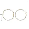 Hoop Earrings 2022 Fashion Oil Drop Spiral For Women Hip Hop Vintage Gold Color Geometric Large Circle Jewelry Brincos