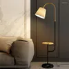 Golvlampor Trådlös laddningsbar vardagsrumslampa Tyg Skugga Stående fjärrkontroll Dimning Bedroom Bedside Light Light Light