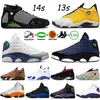 2022 Herr Basketbollskor Jumpman High OG 14 14S Particle Grey Ginger Aleali May Fortune Winterized Brown Black Toe 13 13S French Blue Court Purple Sneakers Trainers