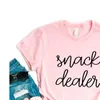 Snack Dealer Women Hipster T camisetas femininas T-shirt Funny Lady Yong Girl 6 Color Top