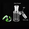 Atacado Hookah Ash Catcher com 14mm 18mm Feminino Masculino Joint Water Pipes Catchers Silicone Wax Oil Container Reclaimer Grosso Ashcatcher para vidro Dab Rig Bongs