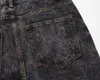 High Street jeans heren broek patchwork vintage heren Jean rechte moto biker denim broek