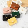 Wallets Women's Multi-card Bit Cute Real Leather Card Bag Ladies Simple Mini s Clip Small s Brand Holder Wallet L221101