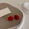 Dingle ljuskrona vackra blommaörhängen 2022 Nya vita röda svarta modesmycken för kvinnlig dam