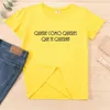 Camiseta de Mujerスペイン語の手紙トップ印刷女性Tシャツ美学グラフィック