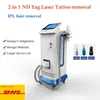 Nd yag laser macchina per la rimozione del tatuaggio multifunzionale IPL rimozione dei capelli Lazer bellezza attrezzature trattamento dell'acne