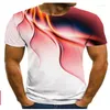 Men's T Shirts Three-dimensional Graphic T-shirt Men's Casual Top Fun 3D Summer Round Neck