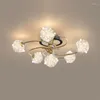 Chandeliers Modern Led For Living Room Kitchen Nordic Plating Gold Luxury Glass Bubble Lighting Dining Table Bedroom