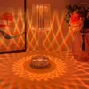 Floor Lamps Crystal Table Lamp Touch Remote Control Acrylic Night Rechargeable Bedside LED Light Room Lights Decoration