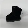 Atacado New alta qualidade clássico alto inverno bowknot botas bowknot bowknot das mulheres de couro real botas de neve sapatos tamanho us5-11