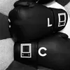 Бокс -перчатки на канале черные ограниченные серии вечеринка Punch Vintage Retro в стиле взрослой размер играет мешки с песком Parry Mens Women Fight Training Sanda Muay Taa