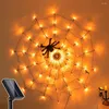 Strings LED Halloween Spider Ściany Ściany Dia 1m 60LES Lampa ogrodowa na świąteczny wakacyjny bar domowy ktv impreza okno patio