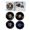 Vinil Record Disc Retro Music Coaster Mats Classic Music Looks Art Car Bar Tea Céfora Caneca Placemats