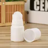 30ml 50ml 100ml White Plastic Roll On Bottle Refillable Deodorant Bottle Essential Oil Perfume Roller Bottles DIY Personal Cosmetic Containers SN59