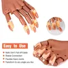 Pratica delle unghie Impostare la mano regolabile Allenamento per gli strumenti di manicure Mano flessibili Movibile false mani false