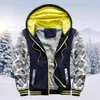 Gilet da uomo Felpa con cappuccio da uomo Inverno caldo Villus Zipper Maglione Giacca Capispalla Cappotto da uomo