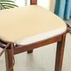 Almohada estilo simple silla de comedor de lino grueso sentado el hogar el espeluznante en forma de herradura almohadillas de color puro lavable